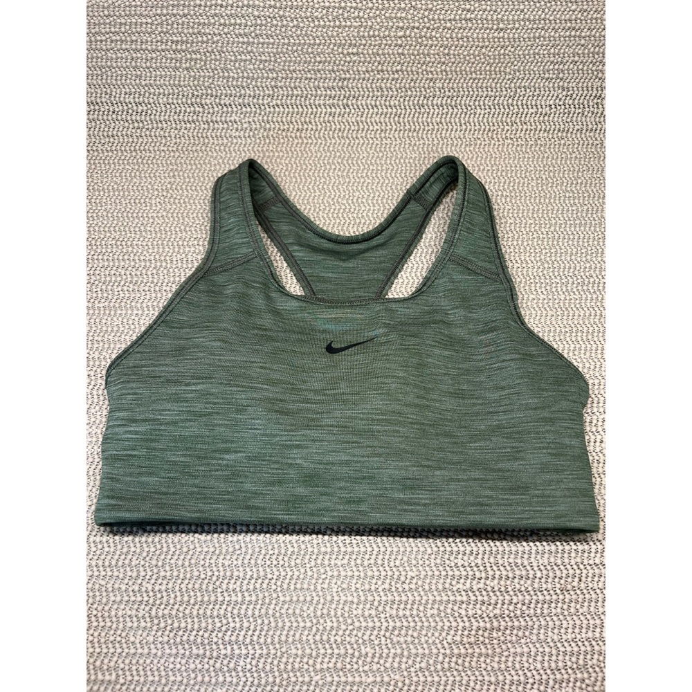 Nike Sports Bra, Size: Medium, Color: Olive Green